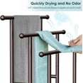 thumbnail image 5 of 40" H Free Standing Towel Rack, 3 Tier Alloy Steel Stand with Basket, Blanket Drying and Display Rack for Oversized Bath Towels Bathroom Accessories, Next to Tub or Shower, 5 of 7
