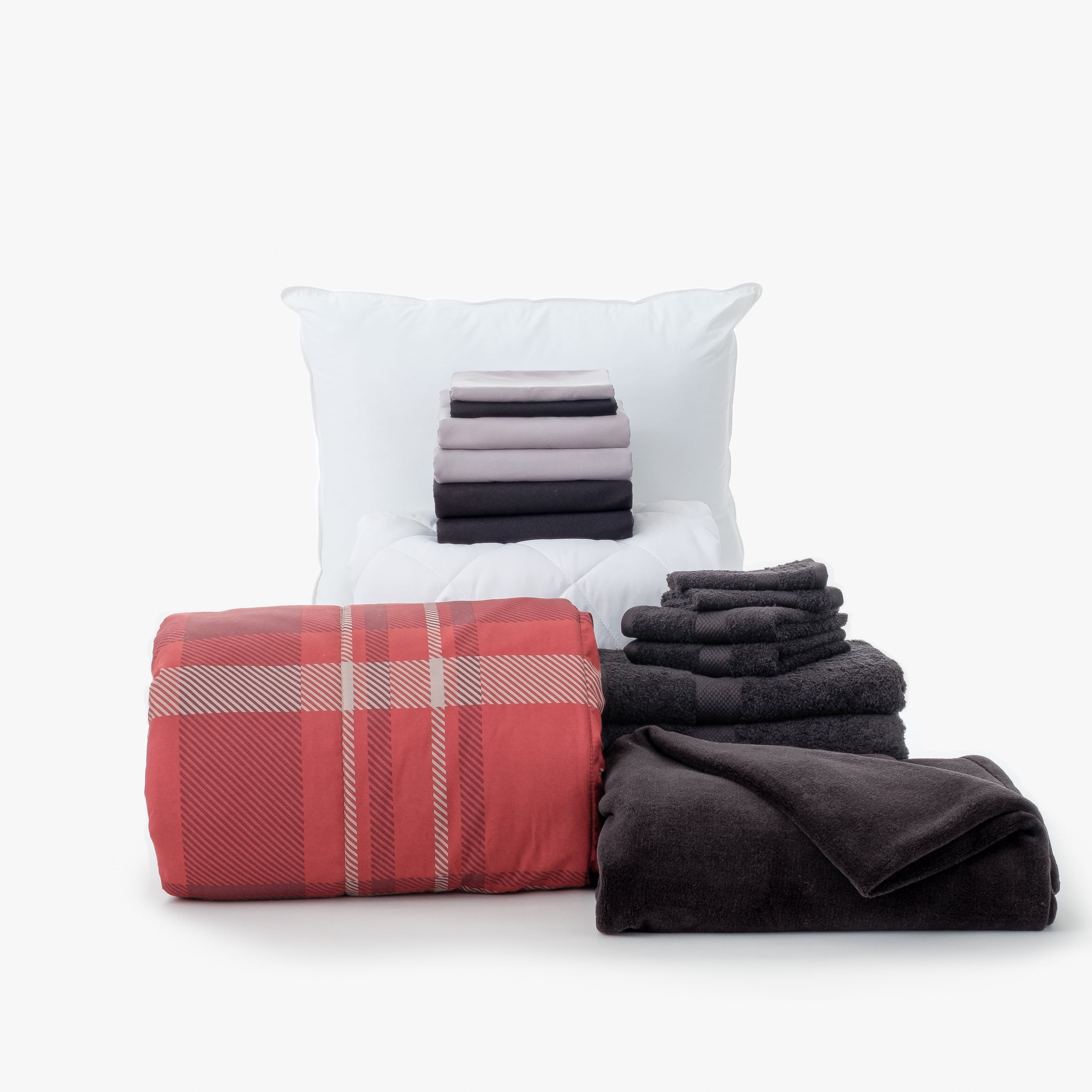 The Core Dorm Value Pack in Simon, 16Piece College Dorm Bedding