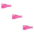 thumbnail image 1 of Jumpingount Moda Correr Diadema Ajustable Tie Dye Yoga Lazos para el cabello Secado rápido Atlético Karate Regalos para tenis Baloncesto Fushcia Type1 NO1, 1 of 6