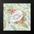 thumbnail image 2 of Penner, Janelle 12x12 Black Modern Framed Museum Art Print Titled - Retro Garden V Mint, 2 of 5
