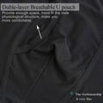 thumbnail image 6 of TAPUU Mens Underwear Bamboo Rayon Moisture Wicking Boxer Briefs with Pouch (White/Black-Waist 4*Pack,XL), 6 of 8