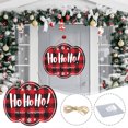thumbnail image 1 of Adornos Colgantes Navideños Xihbxyly Circulares de Madera para Puerta de Bienvenida, 1 of 7