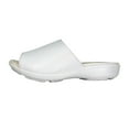 thumbnail image 3 of PEERAGE Lois (LS08032) Women Extra Wide Width Classic Leather Slides White 10, 3 of 6