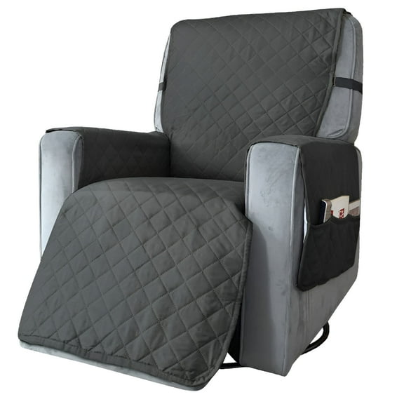 LAMIRO Waterproof Recliner Chair Covers for Reclining Couch Slipcovers Seat Cushion,Anti-Slip Sofa Cover for Dogs Pets Furniture Protector Washable