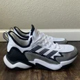 thumbnail image 1 of Adi-das Impact FLX x Patrick Mahomes White Silver Metallic Shoes - Size 8, 1 of 6