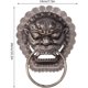 thumbnail image 4 of Aldaba de puerta, herrajes para puerta, cabeza de Animal antigua, anillo de puerta de estilo chino, anillo de tracción de puerta de madera, piezas de repuesto, 1 ud., 4 of 8