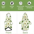 thumbnail image 6 of KLL Green Avocado for Basic Dog Hoodie - Pet Hoodie Sweater with Leash Hole - Cute Dog Sweatshirt - Pet Clothes Hooded Sweatshirt for Dog & Cat -XX-Large, 6 of 8