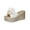 Beige, variant on Sandals For Women 2025 Comfortable Espadrille Wedge Thick Heel Open Toe Slip-on Slides Slippers Comfortable Walking Beach Sandals for Women Dressy Summer 6