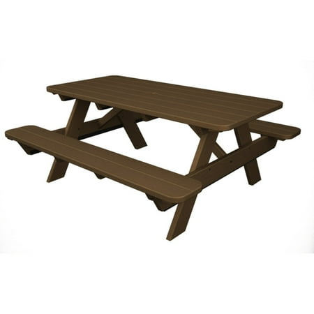 Polywood Reg Park 6 Ft Recycled Plastic Picnic Table Walmart Com