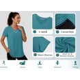 thumbnail image 5 of Rosvigor Womens Workout Tops V Neck T Shirts Comfy Athletic Shirts Loose Women Activewear Top for Gym Running Yoga, 5 of 7