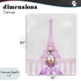 thumbnail image 4 of Stupell Industries Art Deco Pink Gown & Eiffel Tower Canvas Art, 16 x 20, by Ziwei Li, 4 of 8