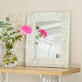 thumbnail image 5 of Sungmor Vintage Decorative Wall Mirror, Cast Iron Victorian Style Wall Mounted Makeup Mirror, Heavy Duty Ornate Accent Home Decor Dresser Mirror, Bedroom Living Room Wall Decor Hanging Mirror, 5 of 7