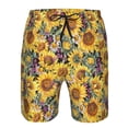 thumbnail image 3 of Fotbe Sunflowers Vintage Trajes de Baño Estampados para Hombre, Shorts de Verano de Secado Rápido, Ropa de Playa, Bañadores-Medium, 3 of 6