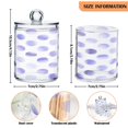 thumbnail image 3 of Ryvnso 2 Pack Qtip Holder Organizer Blue Circles Dots Bathroom Cotton Swabs Cans Storage Canister, 3 of 7