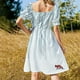 thumbnail image 5 of ¡Versión DD personalizada 2! Vestido de manga corta, vestido de fiesta, falda de verano, vestidos de mujer, vestido de lujo., 5 of 7