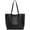 Black-a, variant on Women's Soft Faux Leather Tote Shoulder Bag from, Big Capacity Tassel Handbag