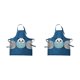 thumbnail image 4 of Delantal de cocina Cateissary impermeable con Limpiador de manos Panda 2Conjunto, 4 of 6