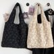 thumbnail image 4 of Bolso de lona con diseño de Sense, nuevo bolso de verano, sencillo, con encaje de flores de hadas, bolso de hombro, bolso artístico, 4 of 6