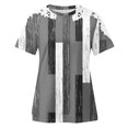 thumbnail image 5 of Fiudx Camisas para Mujer Blusa de Manga Corta con Cuello Redondo y Estampado para Mujer, 5 of 5