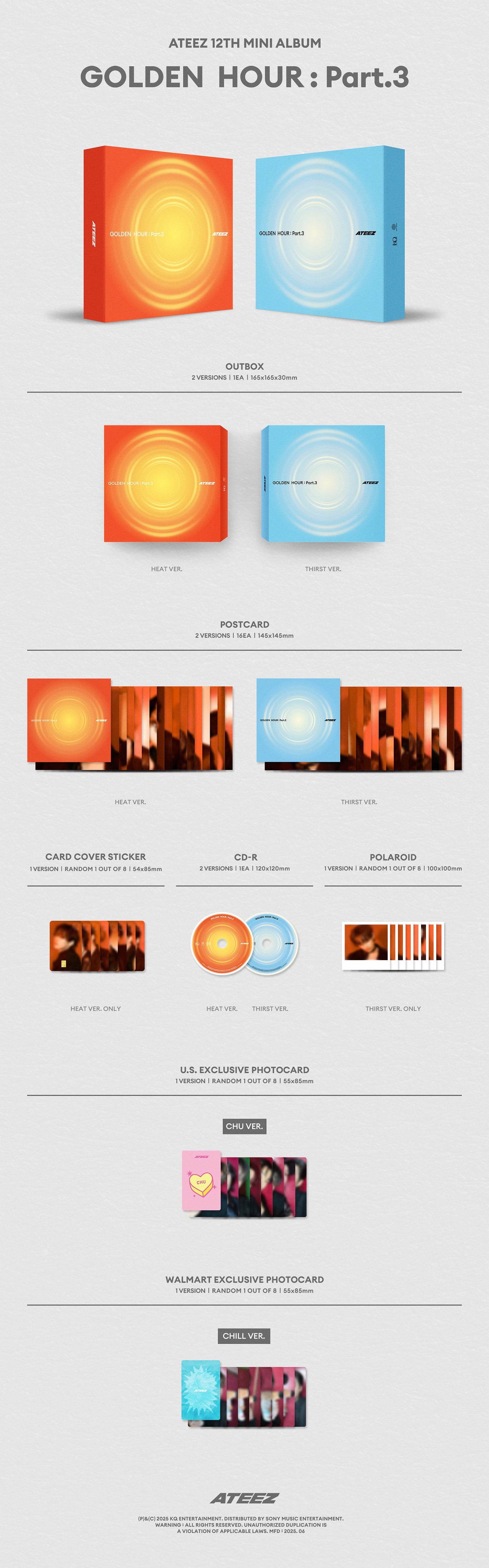 ATEEZ - GOLDEN HOUR : Part.3 (THIRST Ver.) - Walmart