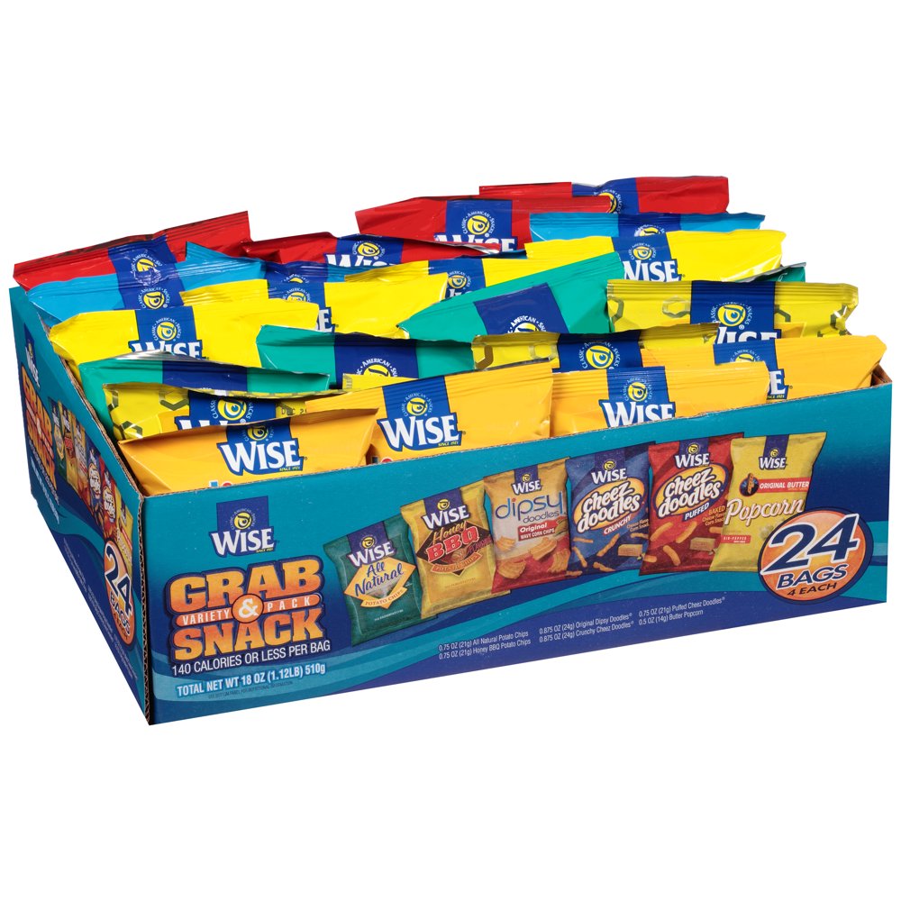 Wise? Grab & Snack Variety Pack 24 ct Tray