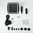 thumbnail image 2 of Solar Powered Fountain Pump Water Pump with Adjustable Solar Panel DIY Birdbath Fountain Pump Outdoor, 2 of 8