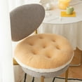 thumbnail image 5 of Round Stool Cushions Soft Lamb Plush Office Computer Chair Protective Mat Seat Pad Buttock Chair Cushion Backrest Pillow, 5 of 19