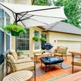 thumbnail image 4 of ABCCANOPY 11FT Patio Half Umbrella With Crank Handle, Light Beige, 4 of 7