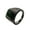 Black Green, variant on Men's Women's Vintage Handmade Square Gemstone Rhombus Pattern Engraved Ring Silver White Size 7
