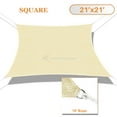 thumbnail image 1 of Sunshades Depot 21' x 21' 180GSM Sun Shade Sail Square Permeable Canopy Tan Beige Customize Size Available Commercial For Patio Garden Preschool Kindergarten Playground Outdoor Facility Activities, 1 of 7