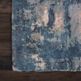 thumbnail image 4 of Nourison Abstract Shag 7'6" x 9'6" (8' x 10') Slate Blue Area Rug Plush Contemporary Abstract by Nourison, 4 of 9