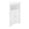 thumbnail image 5 of Corner Storage Cabinet,Free Standing Sideboard Cabinet with 2 Doors and Shelves, Bathroom Floor Corner Cabinet,Triangle Storage Cabinet for Small Spaces,Bathroom,Kitchen,Living Room, 5 of 8