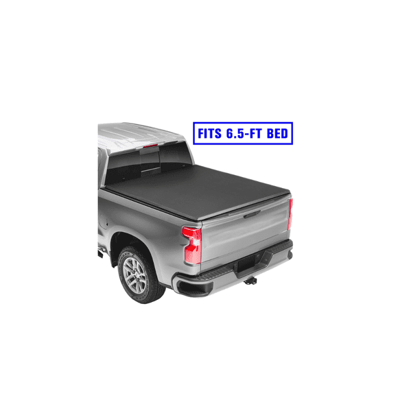 Truck Bed Tonneau Cover Soft Roll Up Tailgate For 2014 2019 Chevrolet Silverado Gmc Sierra 6 5 Ft Bed Walmart Com Walmart Com