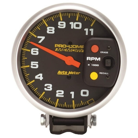 AUTO METER 6811 5IN TACH, 11,000 RPM, W/ MEM, STD IGN, PC II