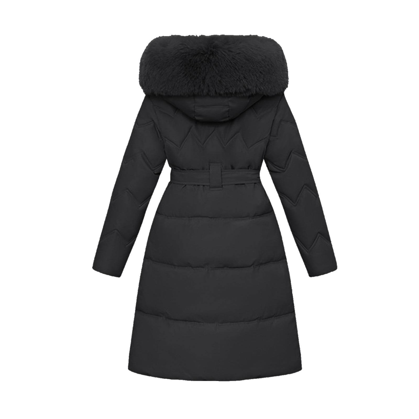 WCMZJ Womens Fashion Hooded Coat 2024 Quilted Long Puffer
