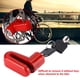 thumbnail image 2 of Candado antirrobo para bicicleta, marco de plástico, cerradura con llave segura, frenos de disco de metal, color rojo, 2 of 8