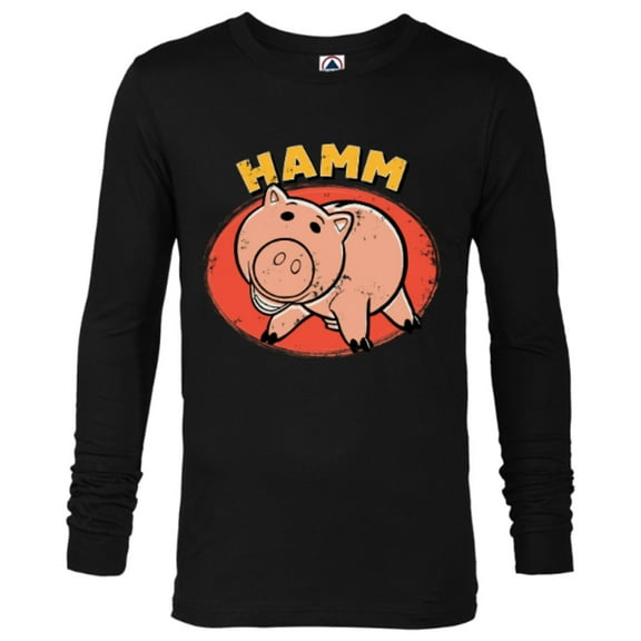 Disney Pixar Toy Story 4 Hamm T-Shirt - Long Sleeve T-Shirt for Men - Customized-Black