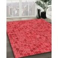 thumbnail image 2 of Ahgly Company Indoor Round Patterned Bean Red Area Rugs, 4' Round, 2 of 6