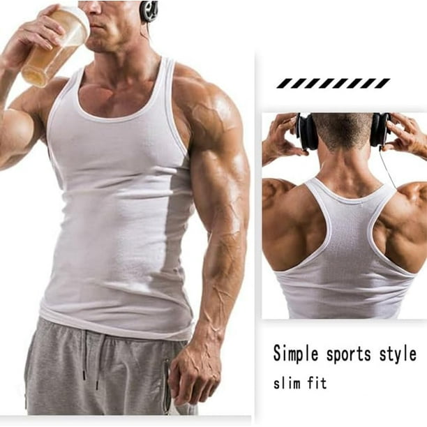 Pack 3 Chalecos Verano Pack De 3 Chalecos Sin Mangas De Algodón Para Hombre - Tallas S A 5XL, Gimnasio, Verano, Ligeros Camisetas Sin Mangas Hombre