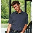thumbnail image 2 of Premier Mens Short Sleeve Formal Poplin Plain Work Shirt, 2 of 4