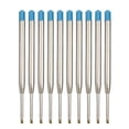 thumbnail image 1 of 5/10/20Pcs Ballpoint Pen Refill For Parker Pens Medium Point L:3.9 In Black Blue Red Ink Rods G2 Metal Refill Writing Stationery 10 PCS Blue, 1 of 6