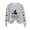 #256-Gray, variant on Neewe Women's Halloween Witches Printed Casual Crew Neck Sweatshirt Loose Soft Long Sleeve Pullover Tops