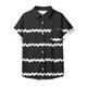thumbnail image 4 of Fiudx Tops para Mujer Blusas de Manga Corta Estampadas Informales Regulares para Mujertop, 4 of 5