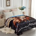 thumbnail image 1 of King Fleece Bed Blanket For Winter,520GSM Polyester Soft Fleece Blanket,83"x91", 1 of 5