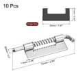 thumbnail image 2 of Unique Bargains Spring Loaded Latch Pin, 10 Pack 2.83' - 304 Stainless Steel Spring Latch, Left-Handed without Hole (Silver), 2 of 5