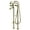 Antique Brass, variant on Kingston Brass CCK226PXK8 Kingston Freestanding Clawfoot Tub Faucet Package with Supply Line, Brushed Nickel