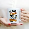 thumbnail image 3 of Custom Mugs If Dad Can't Fix it We're Screwed Funny Dads Gifts from Son Daughter Santa Christmas Presents Ceramic Coffee 11oz 15oz Mug, 3 of 7
