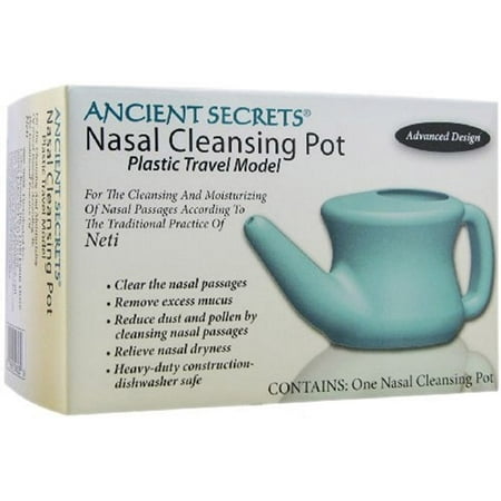 Ancient Secrets Nasal Cleansing Neti Pot Plastic