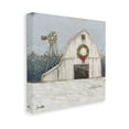 thumbnail image 4 of Stupell Industries Winter Barn with Snowflakes Landscape Painting Gallery Wrapped Canvas Art Print Wall Art, 24 x 24, 4 of 8