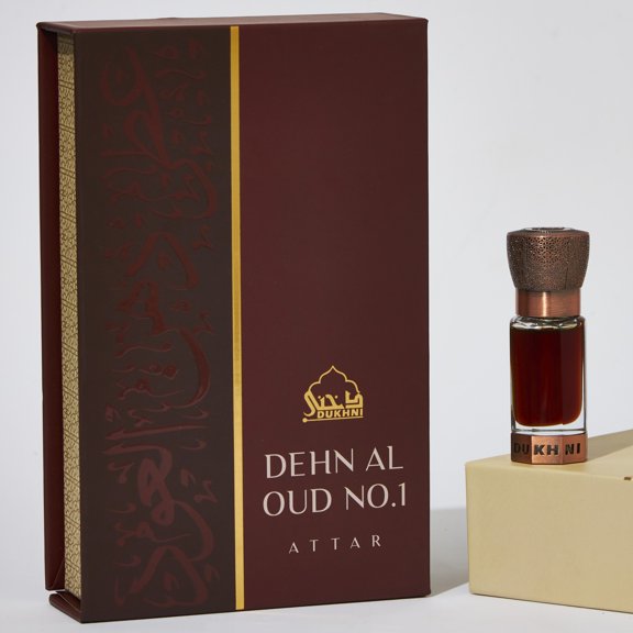 Dukhni Dehn Al Oud Attar For the Oud Connoisseur | Authentic Arabic Fragrance Oil | Special Luxury Ramadan & Eid gift | 1 bottle x 6ml | Arabian Perfume Oil…